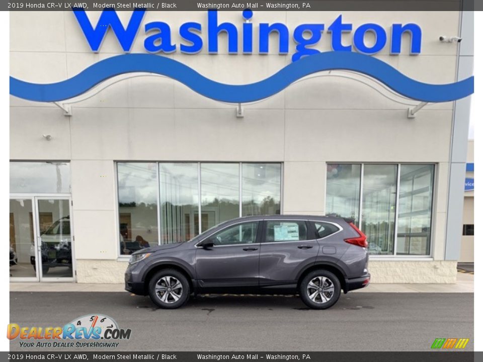 2019 Honda CR-V LX AWD Modern Steel Metallic / Black Photo #1