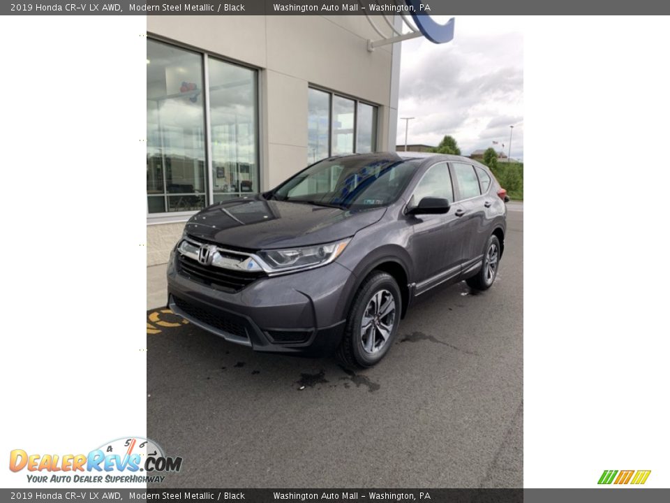 2019 Honda CR-V LX AWD Modern Steel Metallic / Black Photo #2