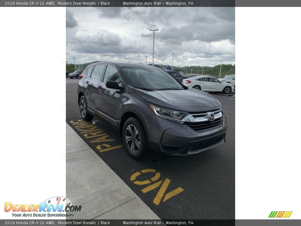 2019 Honda CR-V LX AWD Modern Steel Metallic / Black Photo #4