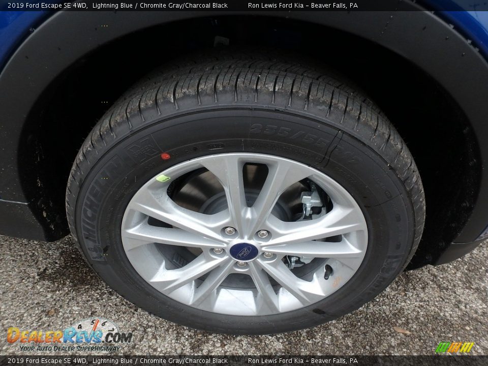 2019 Ford Escape SE 4WD Lightning Blue / Chromite Gray/Charcoal Black Photo #10