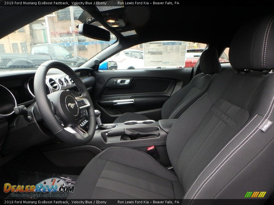 Front Seat of 2019 Ford Mustang EcoBoost Fastback Photo #11