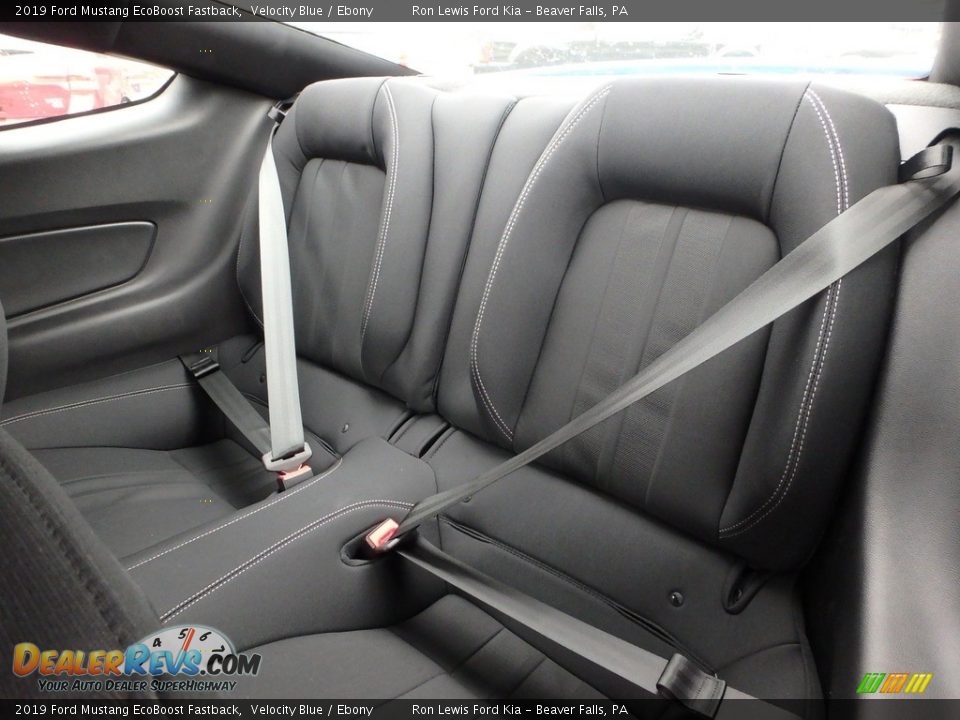 Rear Seat of 2019 Ford Mustang EcoBoost Fastback Photo #13