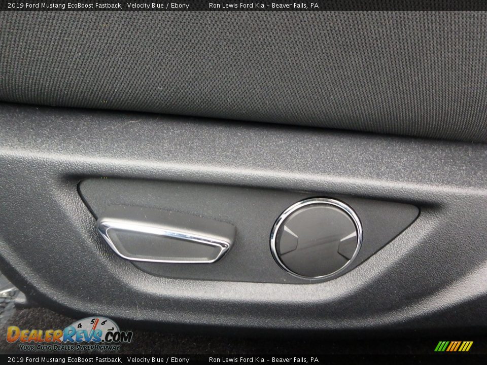 2019 Ford Mustang EcoBoost Fastback Velocity Blue / Ebony Photo #16