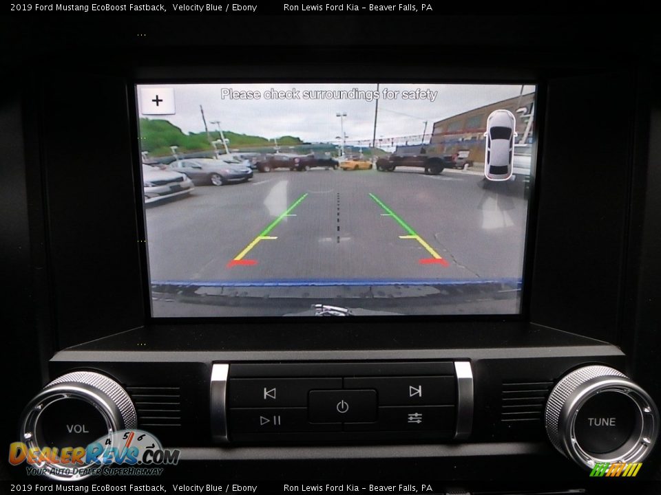 2019 Ford Mustang EcoBoost Fastback Velocity Blue / Ebony Photo #19