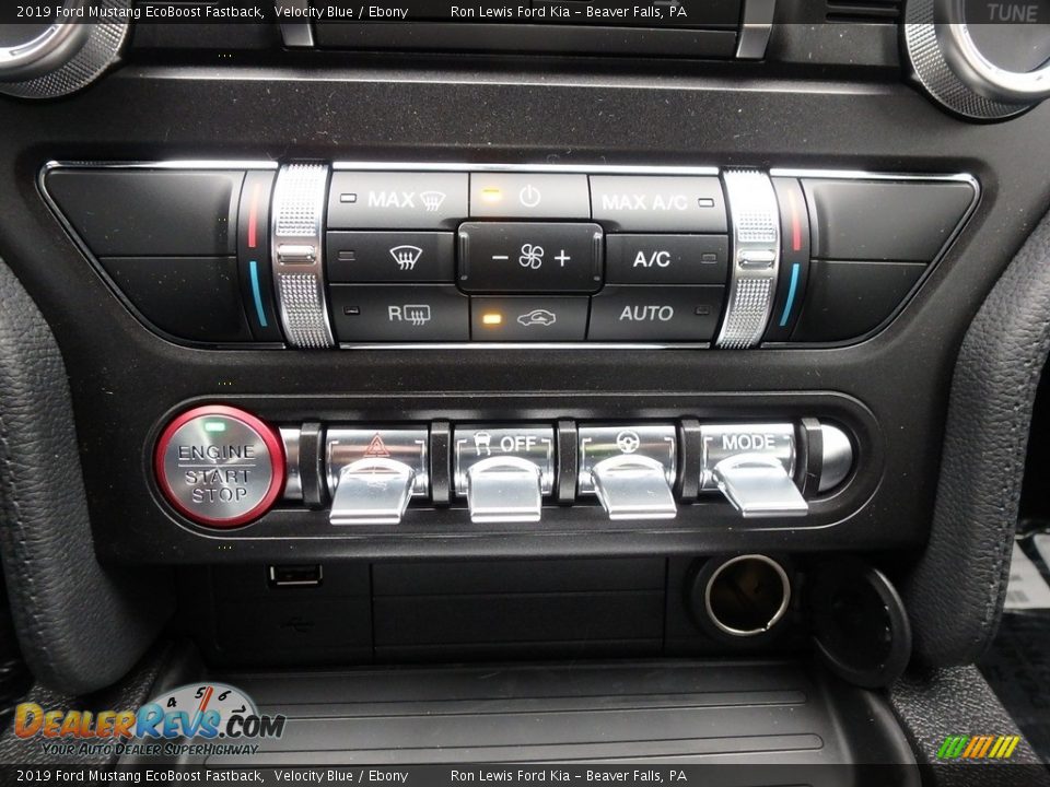Controls of 2019 Ford Mustang EcoBoost Fastback Photo #20