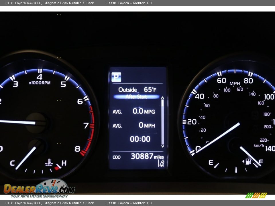 2018 Toyota RAV4 LE Magnetic Gray Metallic / Black Photo #7