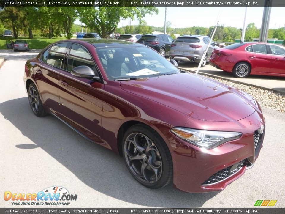 2019 Alfa Romeo Giulia Ti Sport AWD Monza Red Metallic / Black Photo #11