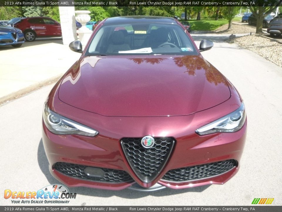 2019 Alfa Romeo Giulia Ti Sport AWD Monza Red Metallic / Black Photo #13