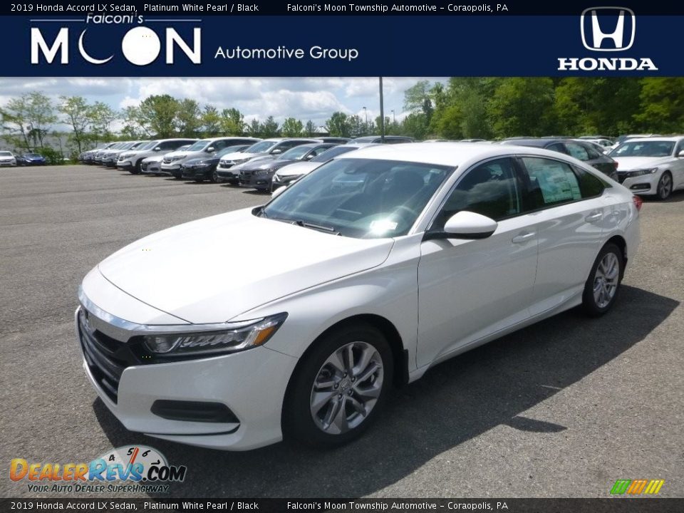 2019 Honda Accord LX Sedan Platinum White Pearl / Black Photo #1