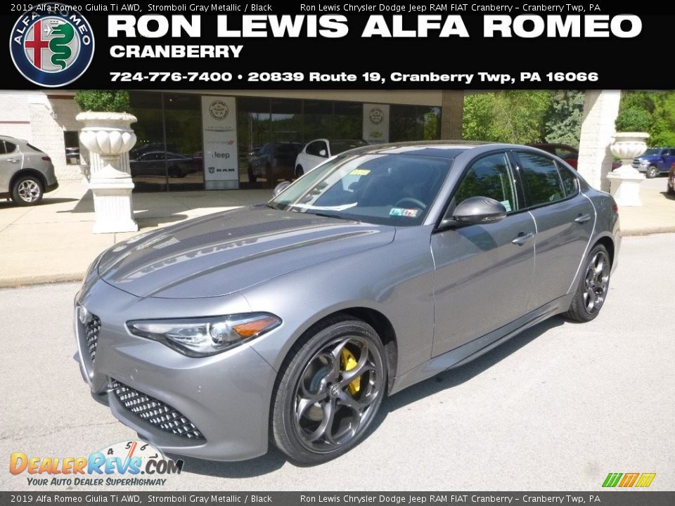 2019 Alfa Romeo Giulia Ti AWD Stromboli Gray Metallic / Black Photo #1