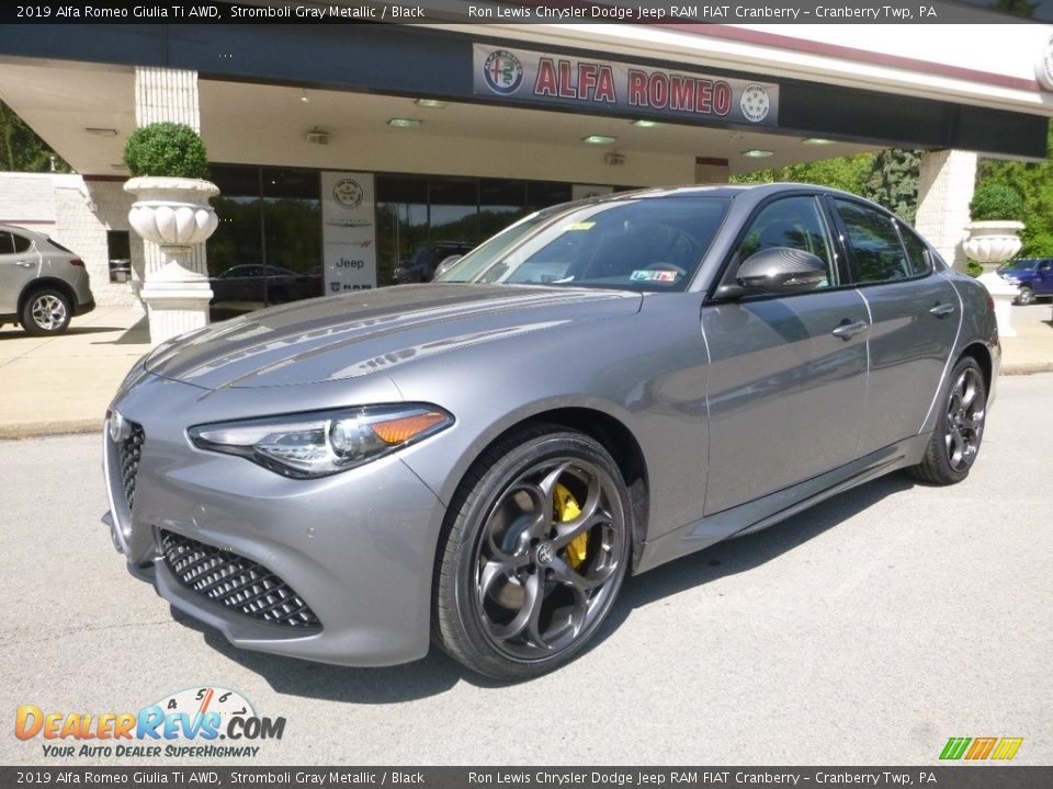 2019 Alfa Romeo Giulia Ti AWD Stromboli Gray Metallic / Black Photo #2