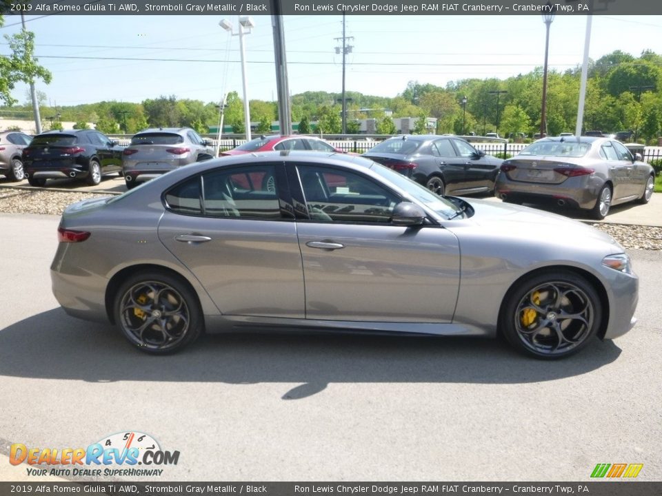 2019 Alfa Romeo Giulia Ti AWD Stromboli Gray Metallic / Black Photo #9