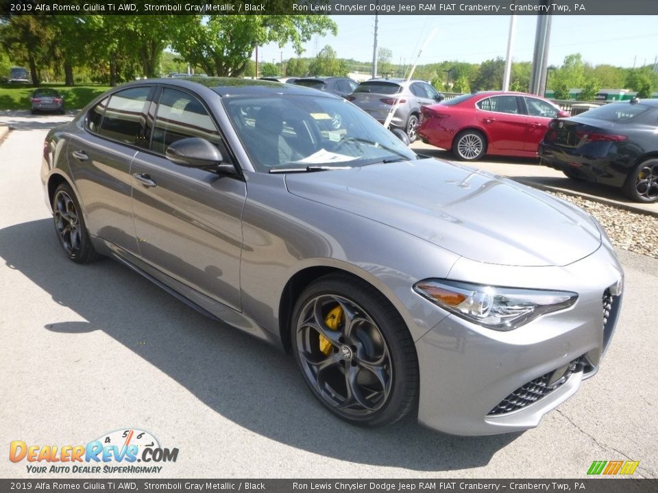 2019 Alfa Romeo Giulia Ti AWD Stromboli Gray Metallic / Black Photo #10