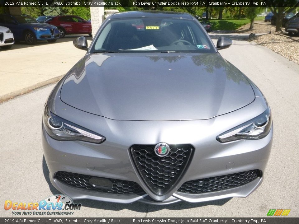 2019 Alfa Romeo Giulia Ti AWD Stromboli Gray Metallic / Black Photo #12