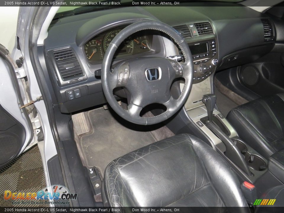 2005 Honda Accord EX-L V6 Sedan Nighthawk Black Pearl / Black Photo #21
