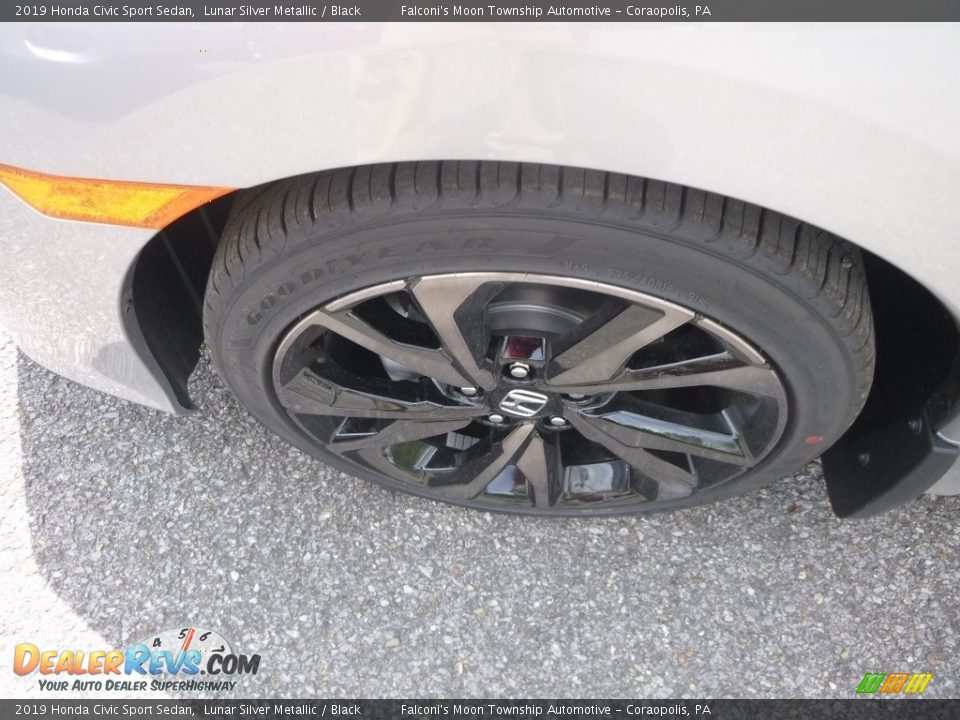 2019 Honda Civic Sport Sedan Lunar Silver Metallic / Black Photo #8