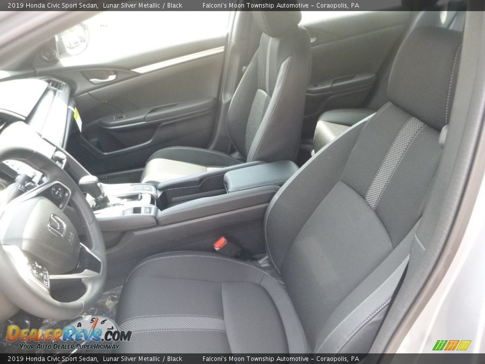 2019 Honda Civic Sport Sedan Lunar Silver Metallic / Black Photo #9