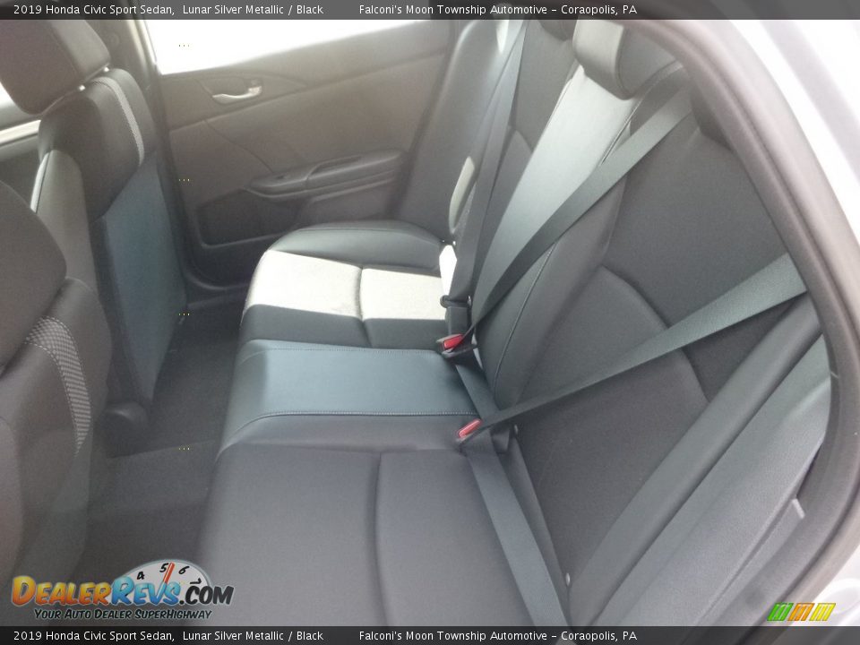 2019 Honda Civic Sport Sedan Lunar Silver Metallic / Black Photo #10