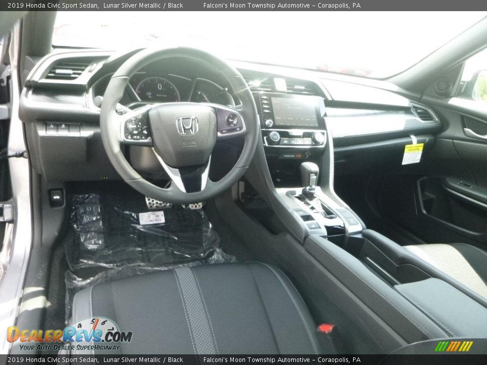 2019 Honda Civic Sport Sedan Lunar Silver Metallic / Black Photo #11