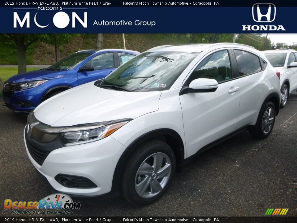 2019 Honda HR-V EX-L AWD Platinum White Pearl / Gray Photo #1