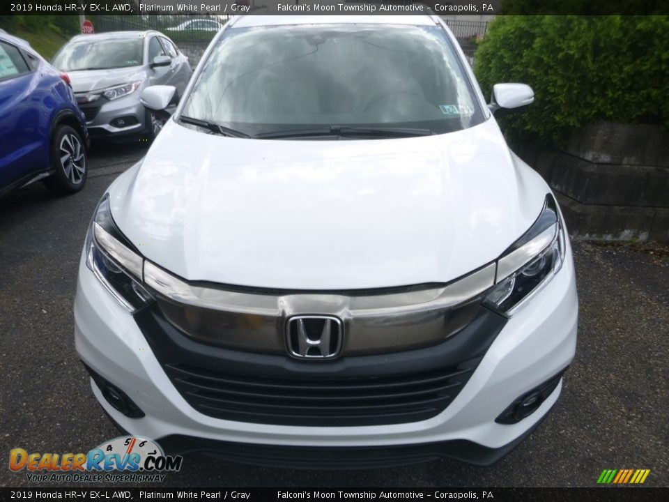 2019 Honda HR-V EX-L AWD Platinum White Pearl / Gray Photo #6