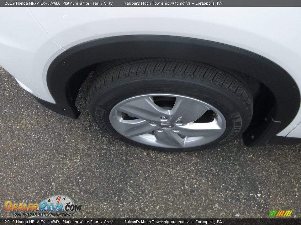 2019 Honda HR-V EX-L AWD Platinum White Pearl / Gray Photo #7