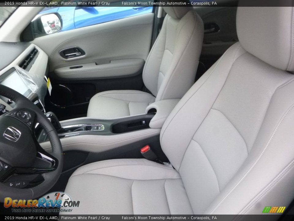 2019 Honda HR-V EX-L AWD Platinum White Pearl / Gray Photo #8