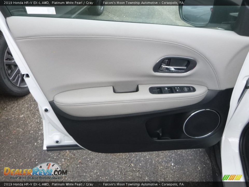 2019 Honda HR-V EX-L AWD Platinum White Pearl / Gray Photo #11