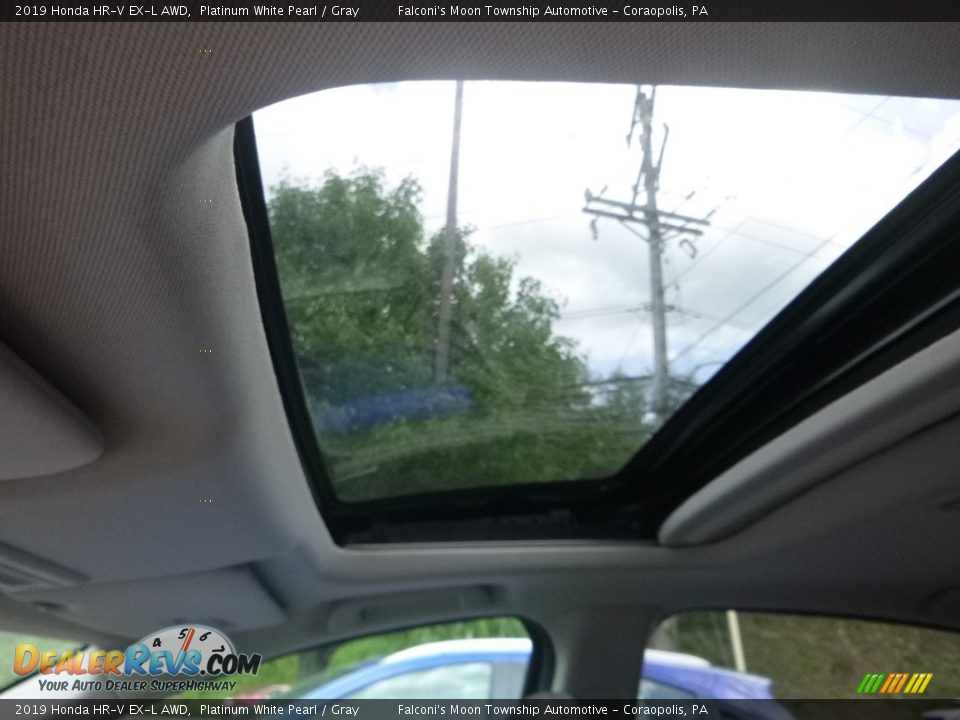 2019 Honda HR-V EX-L AWD Platinum White Pearl / Gray Photo #13