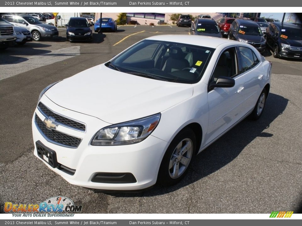 2013 Chevrolet Malibu LS Summit White / Jet Black/Titanium Photo #1