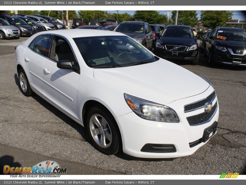 2013 Chevrolet Malibu LS Summit White / Jet Black/Titanium Photo #3