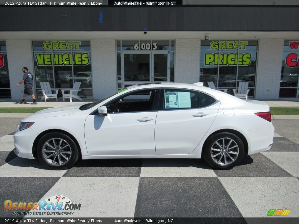 2019 Acura TLX Sedan Platinum White Pearl / Ebony Photo #1