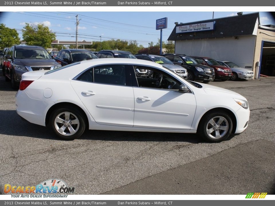 2013 Chevrolet Malibu LS Summit White / Jet Black/Titanium Photo #4