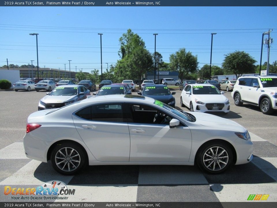 2019 Acura TLX Sedan Platinum White Pearl / Ebony Photo #3