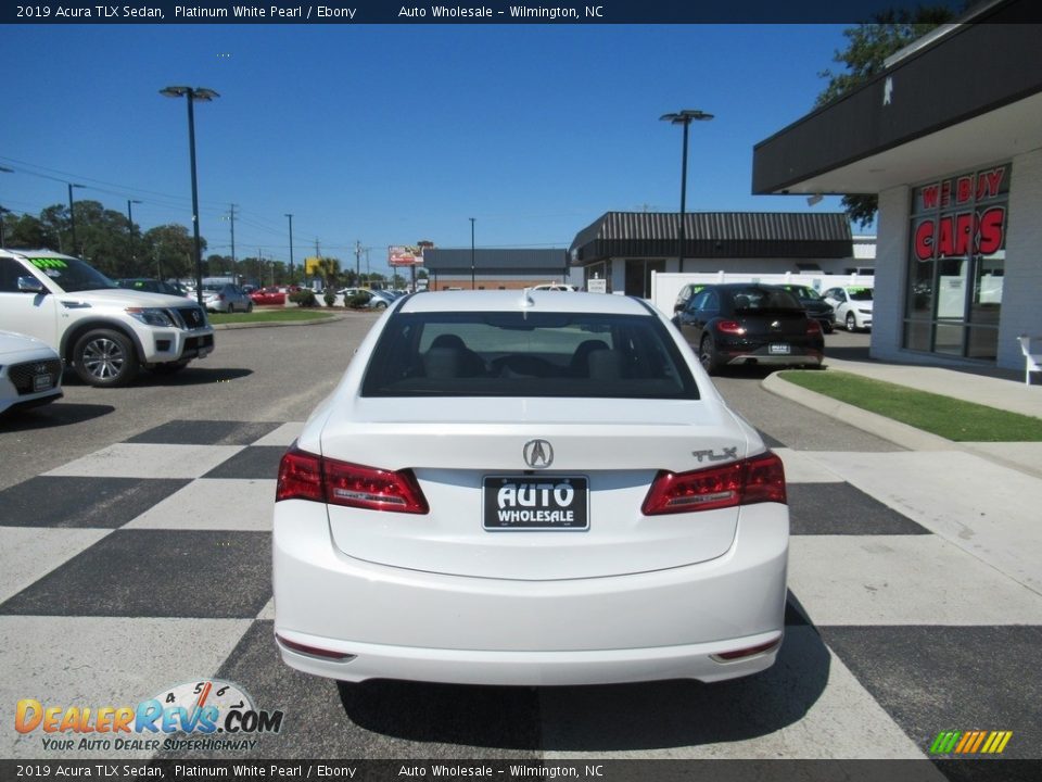2019 Acura TLX Sedan Platinum White Pearl / Ebony Photo #4