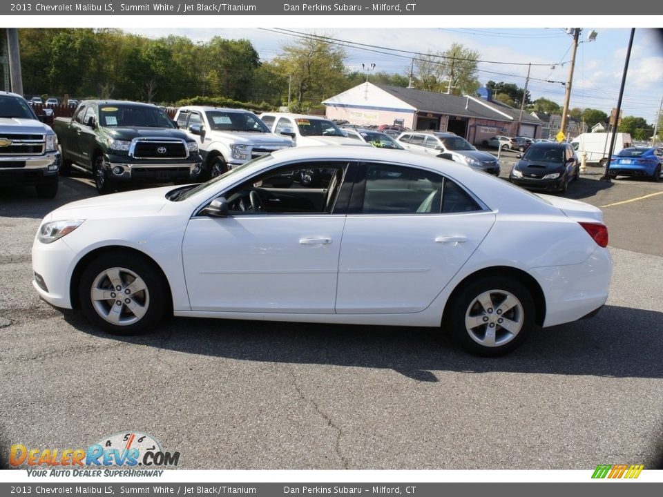 2013 Chevrolet Malibu LS Summit White / Jet Black/Titanium Photo #8