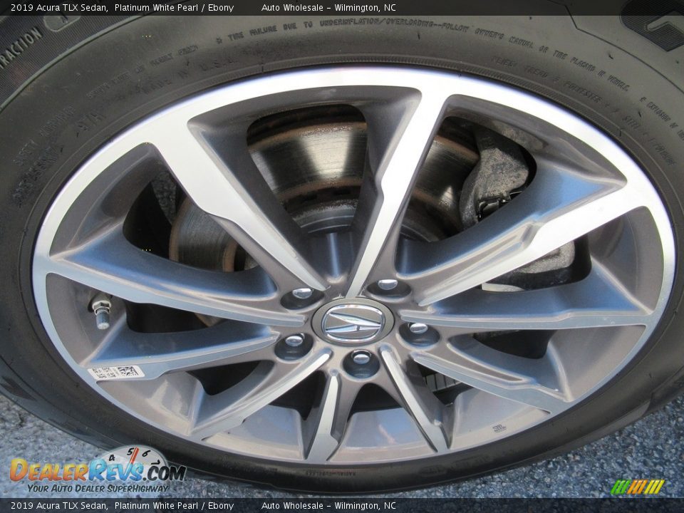 2019 Acura TLX Sedan Platinum White Pearl / Ebony Photo #7