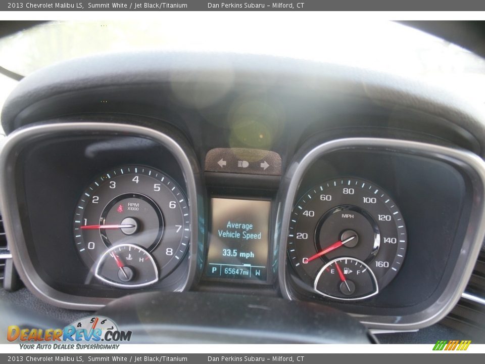 2013 Chevrolet Malibu LS Summit White / Jet Black/Titanium Photo #16