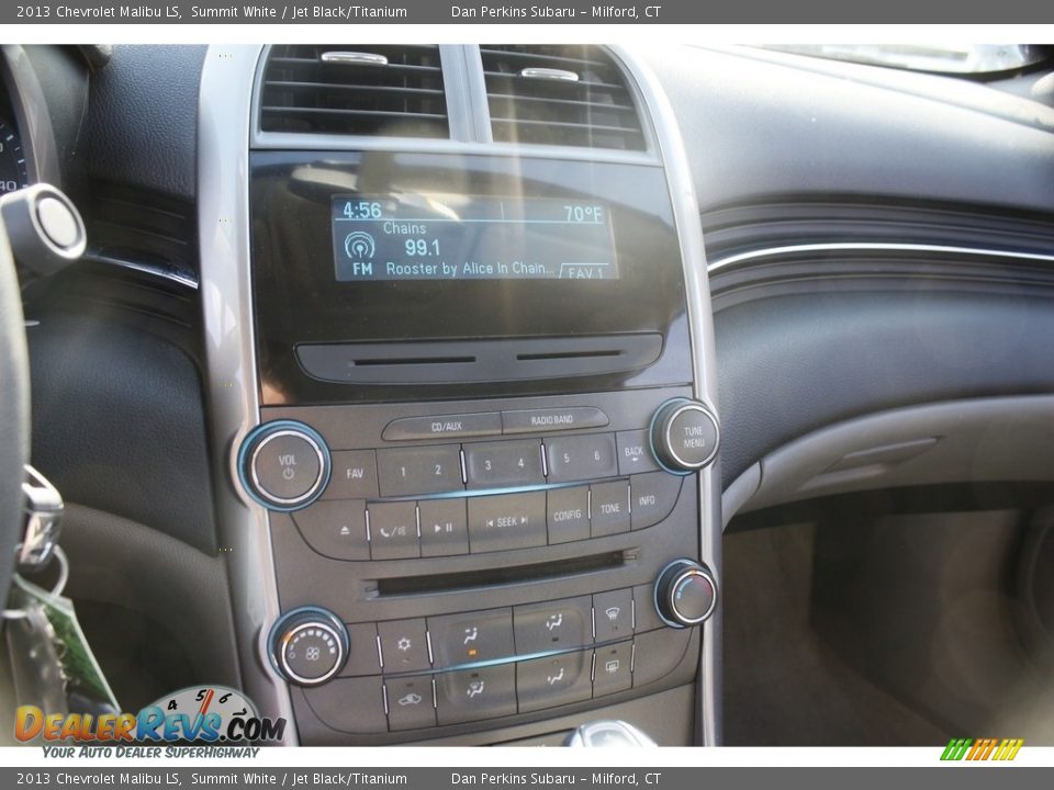 2013 Chevrolet Malibu LS Summit White / Jet Black/Titanium Photo #17