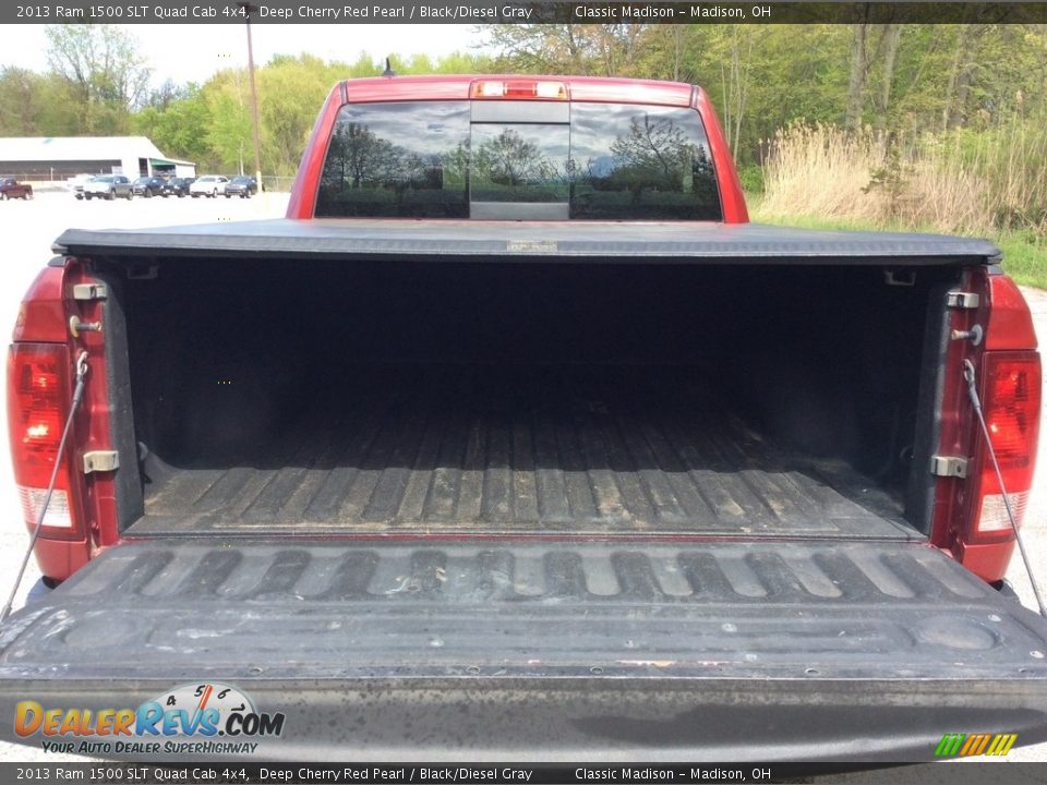 2013 Ram 1500 SLT Quad Cab 4x4 Deep Cherry Red Pearl / Black/Diesel Gray Photo #6