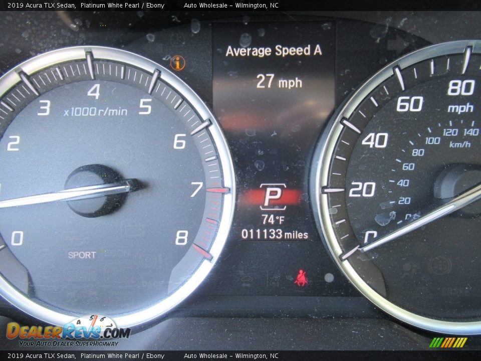 2019 Acura TLX Sedan Platinum White Pearl / Ebony Photo #17