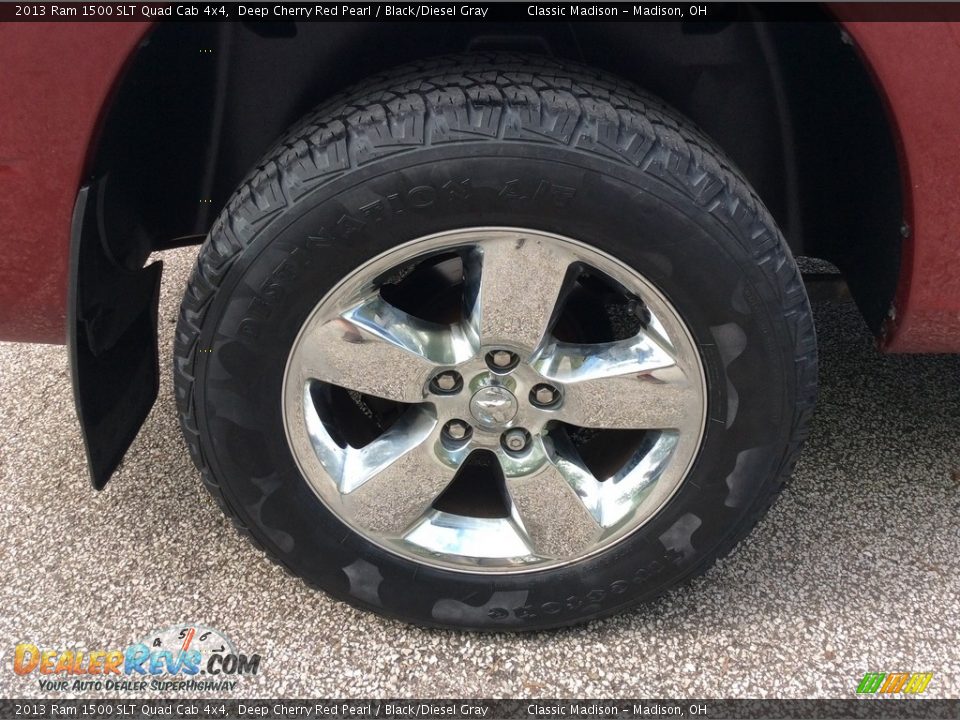 2013 Ram 1500 SLT Quad Cab 4x4 Deep Cherry Red Pearl / Black/Diesel Gray Photo #11
