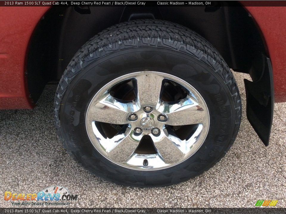 2013 Ram 1500 SLT Quad Cab 4x4 Deep Cherry Red Pearl / Black/Diesel Gray Photo #12