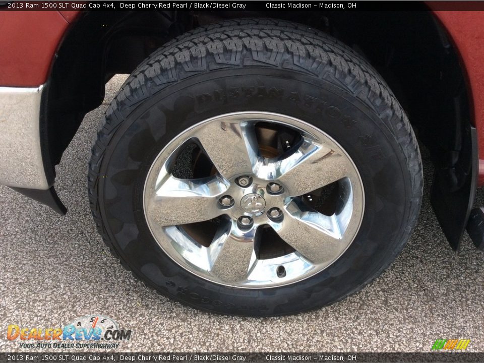 2013 Ram 1500 SLT Quad Cab 4x4 Deep Cherry Red Pearl / Black/Diesel Gray Photo #13