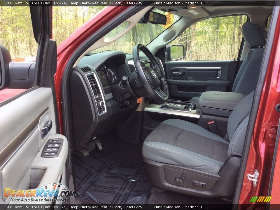 2013 Ram 1500 SLT Quad Cab 4x4 Deep Cherry Red Pearl / Black/Diesel Gray Photo #15