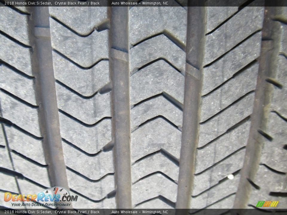 2018 Honda Civic Si Sedan Crystal Black Pearl / Black Photo #9