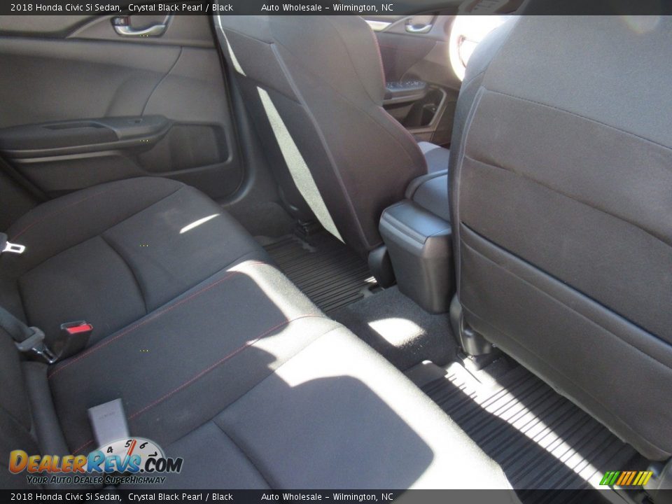 2018 Honda Civic Si Sedan Crystal Black Pearl / Black Photo #13