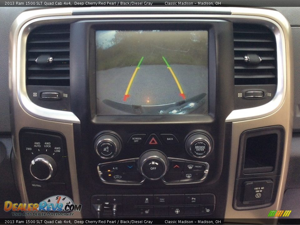 2013 Ram 1500 SLT Quad Cab 4x4 Deep Cherry Red Pearl / Black/Diesel Gray Photo #23