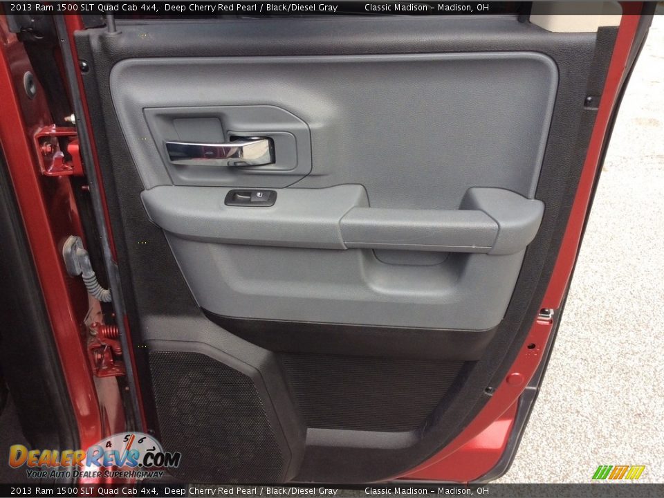 2013 Ram 1500 SLT Quad Cab 4x4 Deep Cherry Red Pearl / Black/Diesel Gray Photo #26