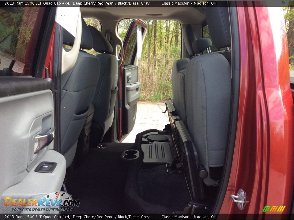 2013 Ram 1500 SLT Quad Cab 4x4 Deep Cherry Red Pearl / Black/Diesel Gray Photo #30